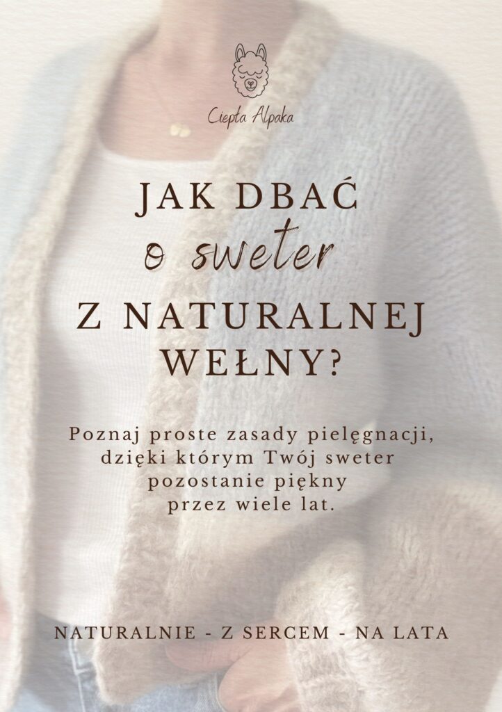 Okładka E-Book Jak dbać o sweter z naturalnej wełny - poradnik
